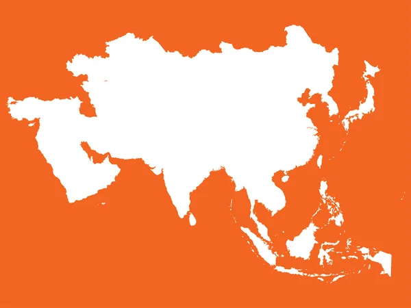 Asya kıtası şeklinde — Stok fotoğraf