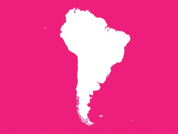 Forma del Continente del Sud America — Foto Stock