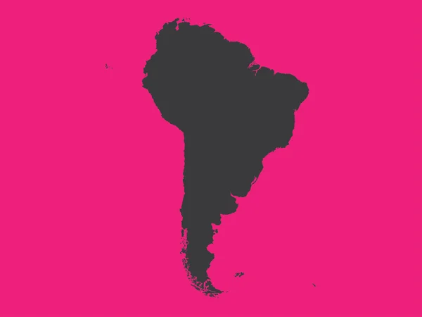 Kształt kontynentu Ameryki Południowej — Zdjęcie stockowe