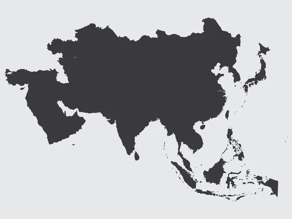 Forma do Continente da Ásia — Fotografia de Stock