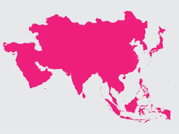 Forma del Continente de Asia — Foto de Stock