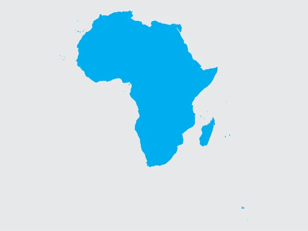 Tvar afrického kontinentu — Stock fotografie