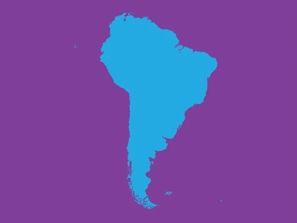 Shape of the Continent of  South America — Stock Photo, Image