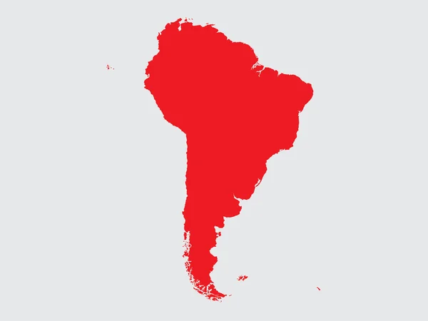 Shape of the Continent of  South America — Stock Photo, Image