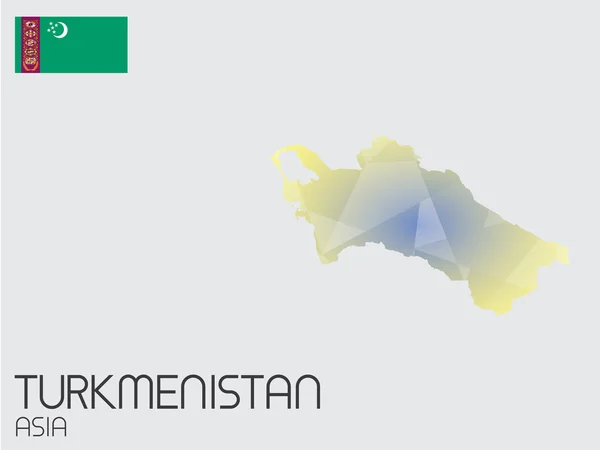 Serie di elementi infografici per il Paese del Turkmenistan — Foto Stock