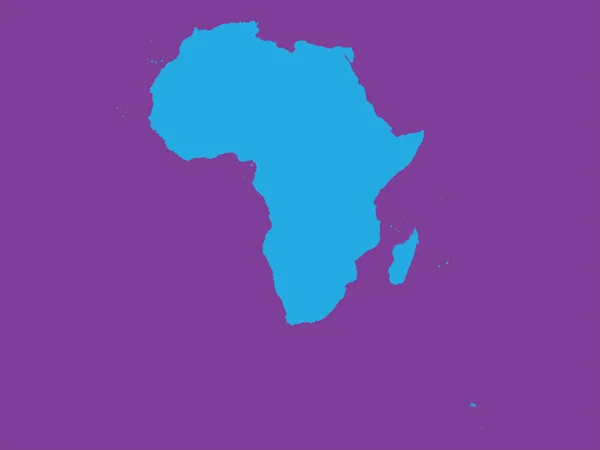 非洲大陆的形状 — 图库照片