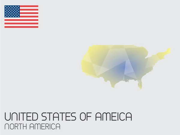 Zestaw elementów plansza dla kraju z Stany Zjednoczone — Zdjęcie stockowe