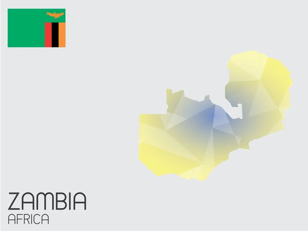 Serie di elementi infografici per il Paese dello Zambia — Foto Stock