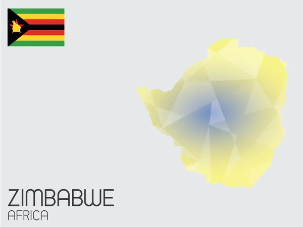 Set of Infographic Elements for the Country of Zimbabwe — Stock Photo, Image
