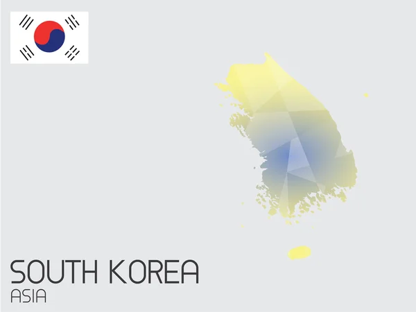 Conjunto de elementos infográficos para el país de Corea del Sur — Foto de Stock