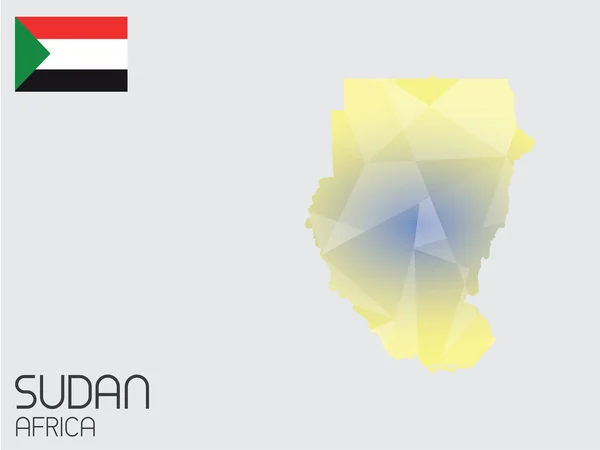 Uppsättning Infographic element för landet i Sudan — Stockfoto
