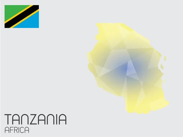 Set van Infographic elementen voor het land van Tanzania — Stockfoto