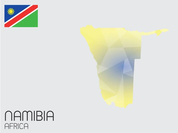 Набор инфографических элементов для страны Намибия — стоковое фото