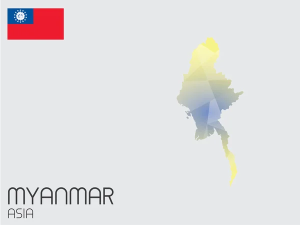Conjunto de elementos infográficos para el país de Myanmar —  Fotos de Stock