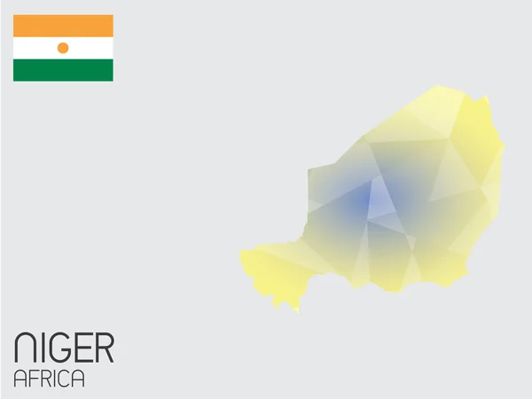 Uppsättning Infographic element för landet av Niger — Stockfoto