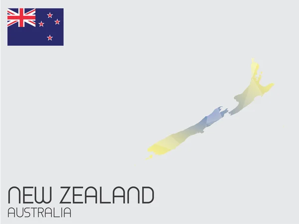 Zestaw elementów plansza dla kraju z Nowej Zelandii — Zdjęcie stockowe