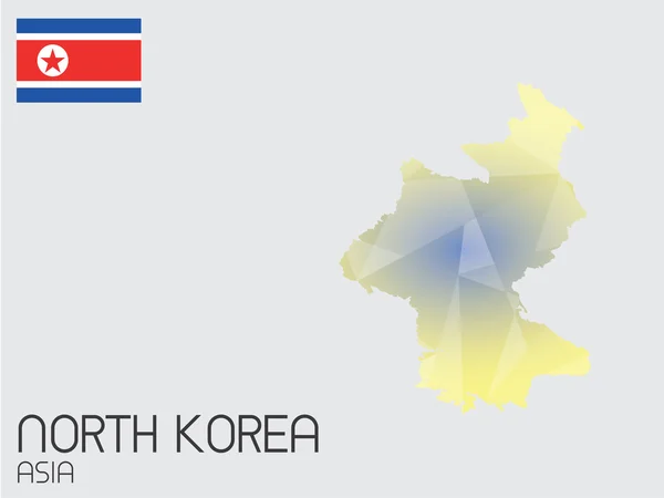 Set van Infographic elementen voor het land van Noord-Korea — Stockfoto