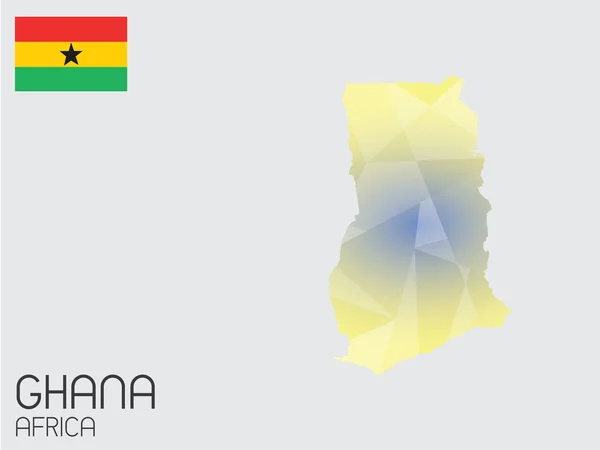 Zestaw elementów plansza dla kraju Ghany — Zdjęcie stockowe