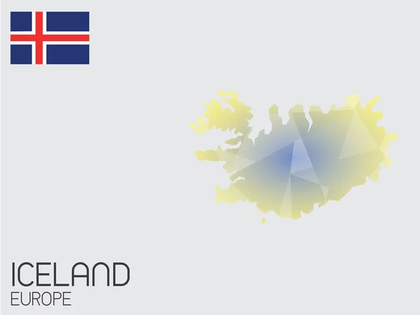 Serie di elementi infografici per il Paese d'Islanda — Foto Stock