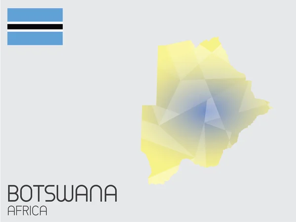 Ensemble d'éléments d'infographie pour le pays du Botswana — Photo