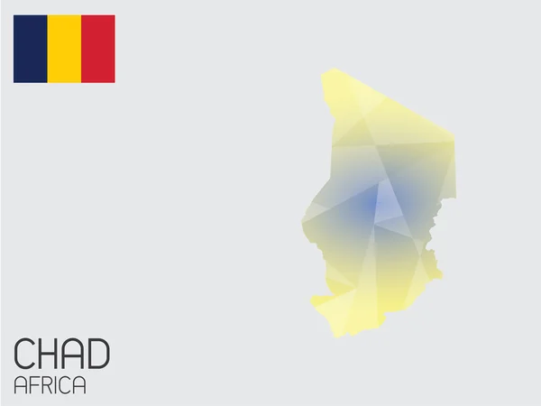 Set di elementi infografici per il Paese del Ciad — Foto Stock