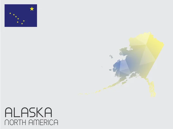 Infographic öğeleri kümesi Alaska ülke için — Stok fotoğraf