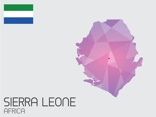 Набор инфографических элементов для страны Сьерра-Леоне — стоковое фото
