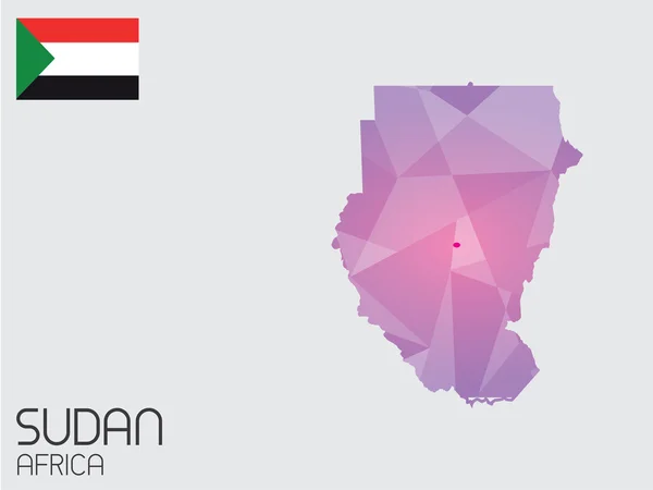 Serie di elementi infografici per il Paese del Sudan — Foto Stock