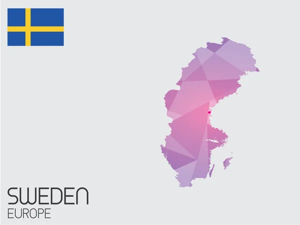 स्वीडन देश के लिए इन्फोग्राफिक तत्वों का सेट — स्टॉक फ़ोटो, इमेज