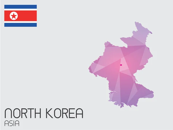 Set van Infographic elementen voor het land van Noord-Korea — Stockfoto