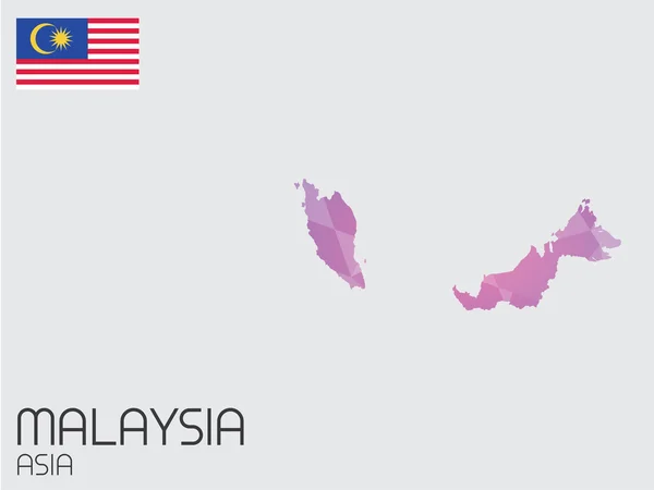 Ensemble d'éléments d'infographie pour le pays de Malaisie — Photo