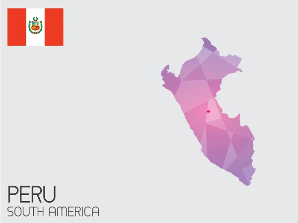 Sett av Infografiske elementer for staten Peru – stockfoto