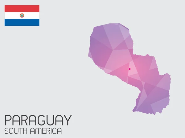 Serie di elementi infografici per il Paese del Paraguay — Foto Stock