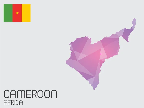 Set van Infographic elementen voor het land van Kameroen — Stockfoto