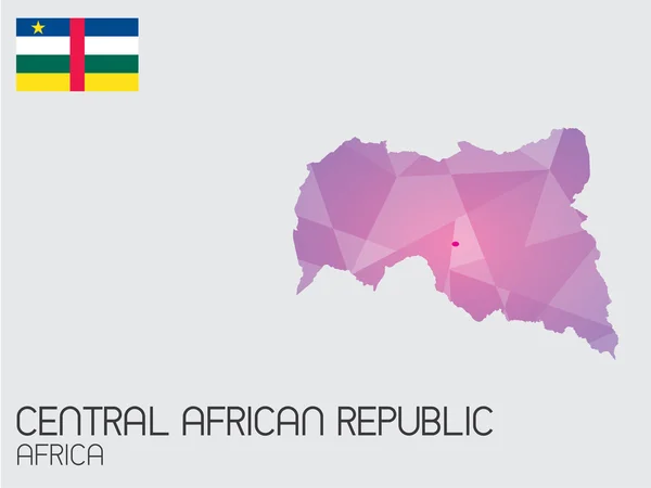 Set of Infographic Elements for the Country of Central African R — Stock Photo, Image