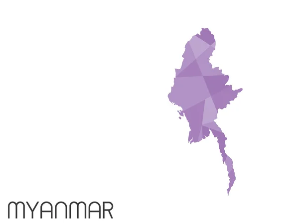 组信息图表元素的缅甸国家 — 图库照片