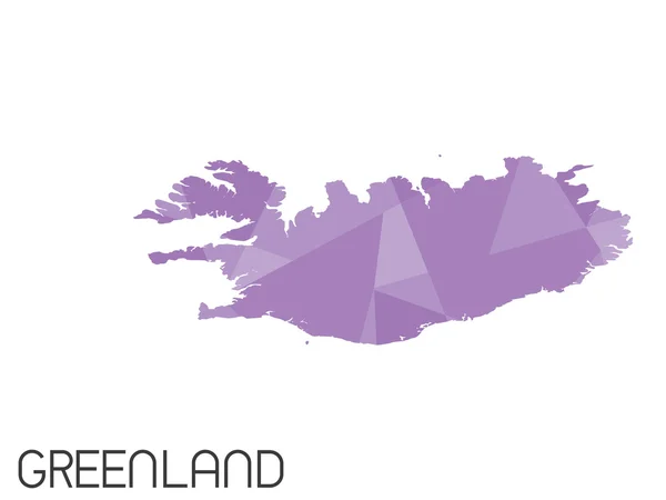 Uppsättning Infographic element för landet på Grönland — Stockfoto