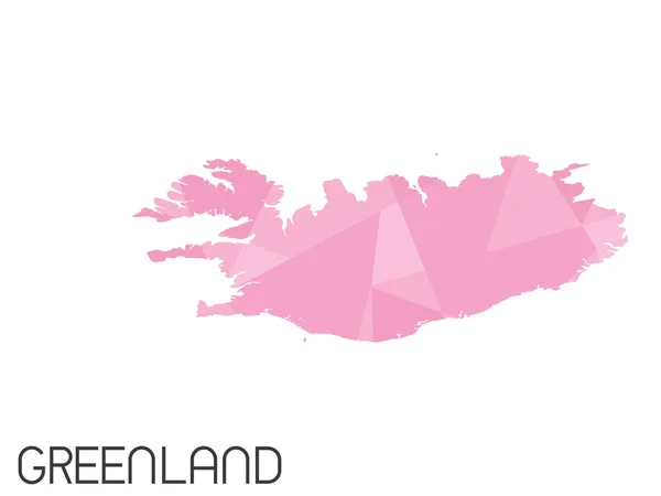 Eine Reihe von infografischen Elementen für das Land Grönland — Stockfoto