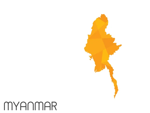 Eine Reihe von infografischen Elementen für das Land der Myanmar — Stockfoto