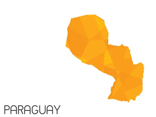 Zestaw elementów plansza dla kraju z Paragwaju — Zdjęcie stockowe