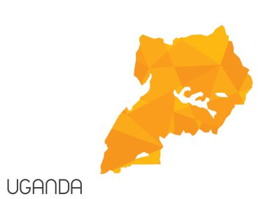 Infographic öğeleri kümesi Uganda ülke için