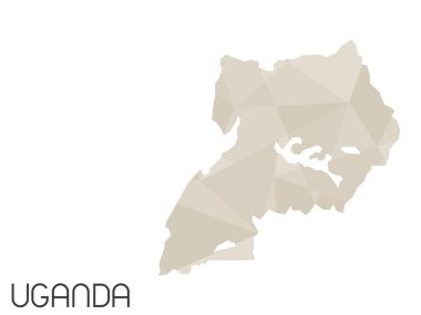 Infographic öğeleri kümesi Uganda ülke için