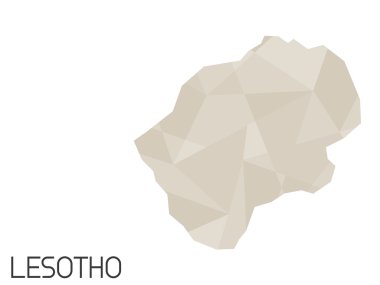 Infographic öğeleri kümesi Lesotho ülke için