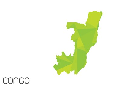 Infographic öğeleri kümesi Kongo ülke için