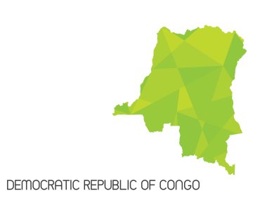 Infographic öğeleri kümesi demokratik Republ ülke için