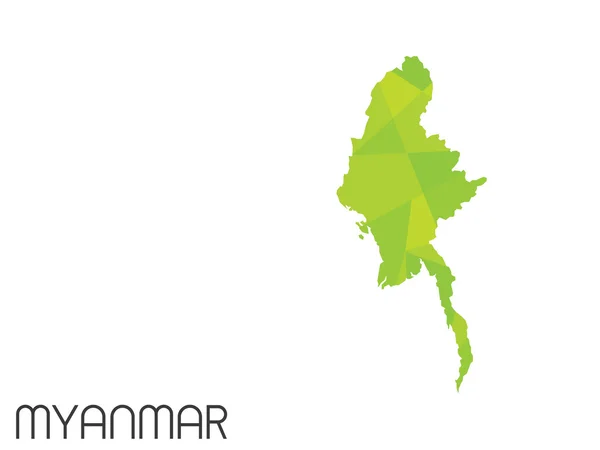 Set di elementi infografici per il Paese del Myanmar — Foto Stock