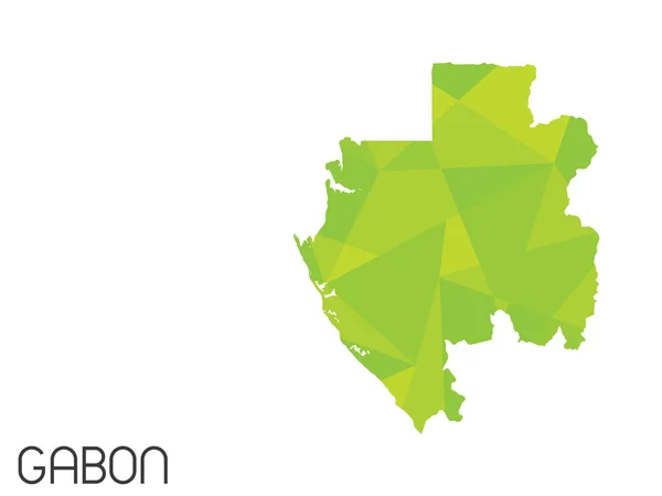 Set di elementi infografici per il Paese del Gabon — Foto Stock