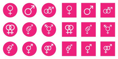 erkek ve dişi seks sembolleri