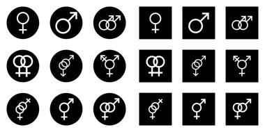 erkek ve dişi seks sembolleri