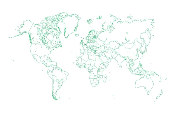 Outline of the world — Stock Photo, Image